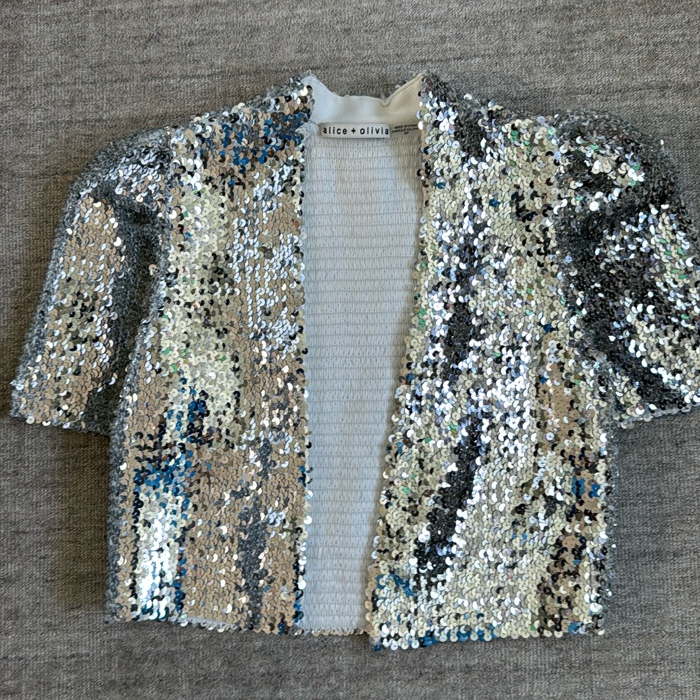 Alice and Olivia sequin jacket